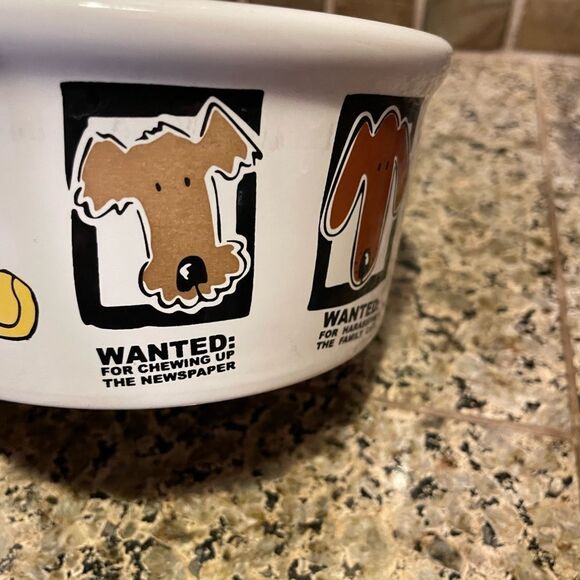 Mug Shots Signature Stoneware Dog Bowl 6 inch - Picture 6 of 12